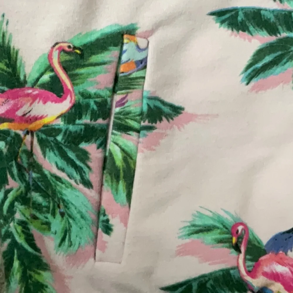 Zara Tropical Flamingo Bomber Jacket Girls Size 8 Girly Girl